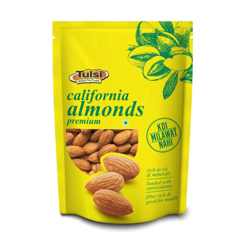 Tulsi California Almonds Premium 250g X 52pcs (13kg. pack)