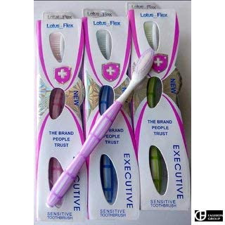 Lotus Flex Excutive Toothbrush With soft Grade bristles Pack of 12