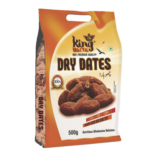 King Uncle Dry Dates – 2.5 Inch Red Packet- 500gm